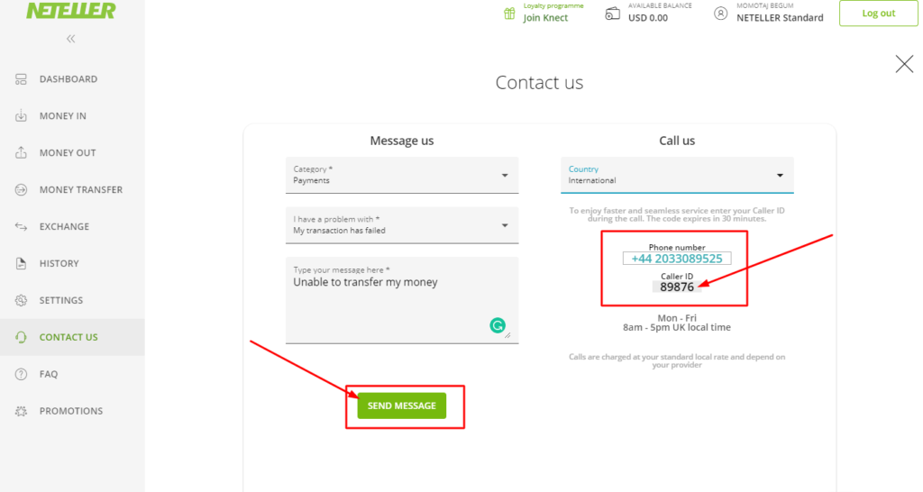 How to contact Neteller via email or call or web message 2021 step by step